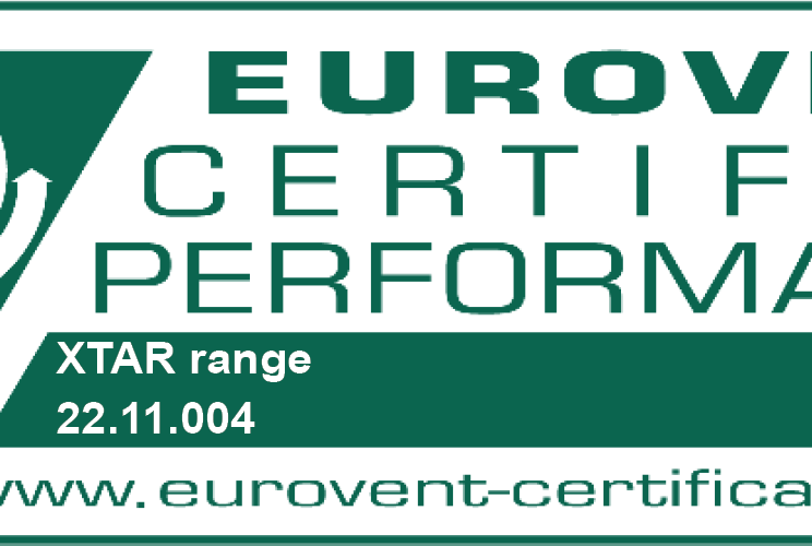 EUROVENT CERTIFICATION – COOLING TOWER RANGE X-TAR