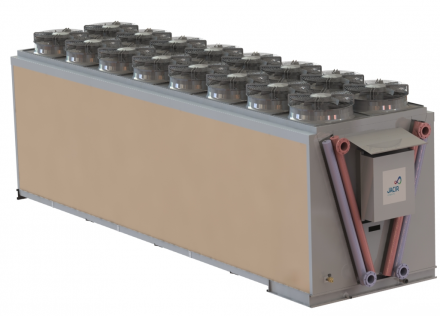 Série ZYRCO : refroidisseur adiabatique - batteries en V - métal - moteurs EC