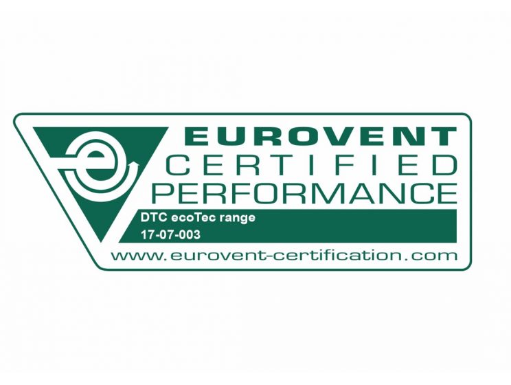 Renewal of EUROVENT certification : DTC EcoTec Range
